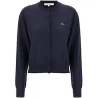 Maison Kitsuné Baby Fox Patch Regular Cardigan - Navy - L