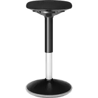 Songmics Ergonominen seisova jakkara, säädettävä korkeus, musta