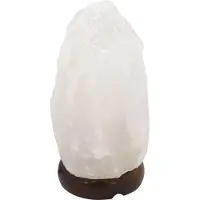 Globo Stone-suolakristalli-pöytälamppu, valkoinen Stone, Valkoinen/opaali, Olohuone/ruokailutila, Puu