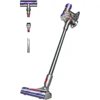 Dyson V8 Advanced, 2-in-1-varsi-imuri, Pussiton, Nikkeli, Hopea, Kuiva, Sykloninen, Matto, Kovat lattiapinnat, Puulattia (492636-01)