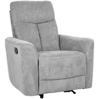 Home4You Nojatuoli recliner Gemma, vaaleanharmaa