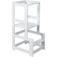 Roba Convertible Montessori Learning Tower - White - 90X 45X 47CM