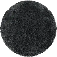 Adana Carpets matto Fluffy harmaa 3500 120x120 cm