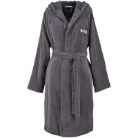 Boss Home Plain Bath Robe - Grey - XL