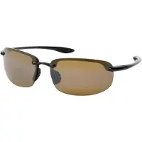 Maui jim Ho'okipa -aurinkolasit, kiiltävä musta, HCL Bronze