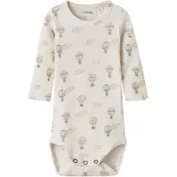 Lil´ Atelier Nbngavo Emo Ls Slim Body Lil Noos - Cream - 62