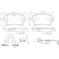 Brembo Jarrupalasarja (4kpl), levyjarru P85120NX