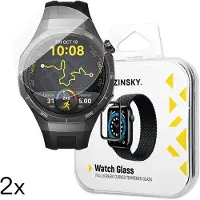 Wozinsky Full Glue Tempered Glass for Huawei Watch GT 5 / GT 5 Pro / GT 4 / GT 4 Pro / GT 3 / GT 3 Pro 46mm (2 pcs)