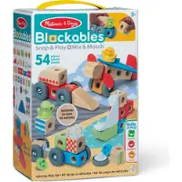 Melissa & Doug Blockables Rakennussarja Ajoneuvo 54 Osaa
