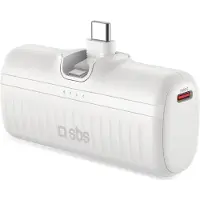 SBS EcoPower 5000 mAh 10W z wbudowanym portem USB-C biały