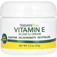 Natures Plus , Vitamiini E Kremi MSM:llä, 30,000 IU, 2.2 oz (63 g)