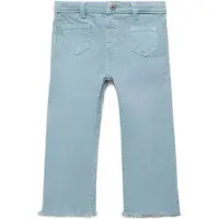 Mango Frayed Low-Rise Skinny Jeans - Grey - 12-18M