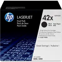 HP LaserJet Q5942XD -laservärikasettipakkaus, musta, 2 kpl