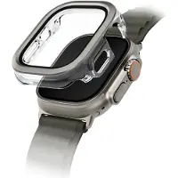 Uniq Apple Watch Ultra 49mm Voute -kotelo, karkaistusta lasista, hopea