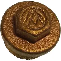 Goldenship Bronze Male Plug Kultainen 2´´