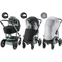 Britax Smile 5Z Bundle varustepaketti Sis. hyönteissuoja & sadesuojat x2