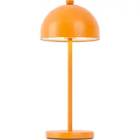 QAZQA Pöytävalaisin oranssi sis. LED IP54 Ladattava latausasemalla - Squirrel