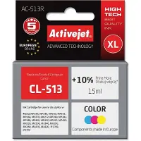 ActiveJet Canon CL-513 -muste, normaali, AC-513R, 15 ml, kolmivärinen