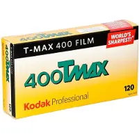 Kodak Mustavalkofilmi T-Max 400 120 5-Pakkaus