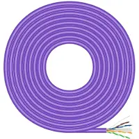 Aisens - A135-0748 - RJ45 LSZH Cat.6 UTP Rigido AWG23 CCA (metalliseos) verkkokaapeli, violetti, 305M