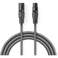 Nedis digitaalinen XLR uros-naaras DMX-kaapeli