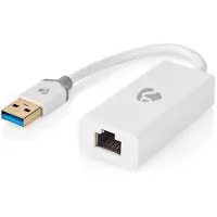 Nedis CCBW61950WT02 USB 3.2 Gen1 USB-A Uros-RJ45 Naaras 0.20 m USB-verkkosovitin