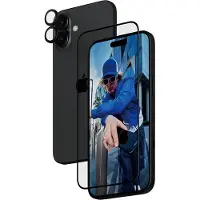 PanzerGlass 2-in-1 Bundle iPhone 16 Plus, Apple, Apple - iPhone 16 Plus, Asennus kuivana, Naarmuuntumisenkestävä, Iskunkestävä, Läpinäkyvä, 1 kpl (B2863+1283)