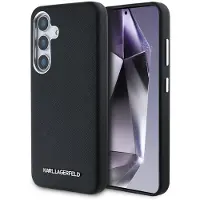 Karl Lagerfeld Samsung Galaxy S25 Saffiano Metal Logo -kotelo - musta