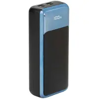 Rivacase Ulkoakku - - VA1080 - 30 000 mAh - Älykäs ULOSTULO - Musta
