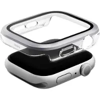Uniq Apple Watch Series 10 Voute -kotelo, karkaistusta lasista, hopea