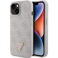 GUESS Guhcp15sp4tdpp Iphone 151413 6.1 Leather 4g Triangle Strass Puhelinkotelo
