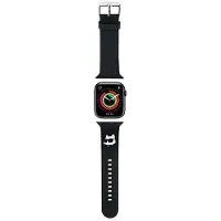 Karl Lagerfeld Apple Watch -ranneke 42/44/45/49 mm 3D -kumirannekkeet, musta