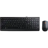 Lenovo 300 näppäimistö Hiiri mukana Universal USB QWERTY US English Black