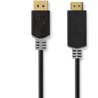 Nedis 3 m DisplayPort - HDMI kaapeli