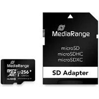 MediaRange MR946, 256 GB, MicroSDXC, Luokka 10, UHS-I, 80 MB/s, 10 MB/s