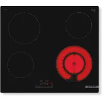 Bosch Vitro Tabell 60cm - PKF611BB8E - Typ av kommando: Vid framsidan - Design: Utan ram - dubbelzon - Svart