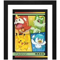 Abysse Corp - Scarlet & Violet Starters - Kehystetty taidejuliste