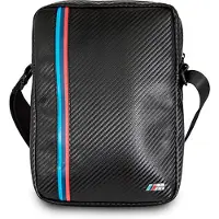 BMW hiilimusta kolmivärinen raidallinen tablettikotelo 8"