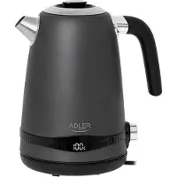 Adler AD 1295g -vedenkeitin, 1,7 l, 2200 W, Satin grey