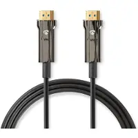 Nedis Aktiivinen Optinen Ultra High Speed HDMI-Kaapeli jossa Ethernet HDMI liitin HDMI liitin 8K@60Hz 48 Gbps 30.0 m Pyöreä PVC Musta Pakkaus