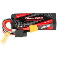 Gens ace Lipo G-tech 2200mah 7.4v 2s1p 60c Grp-76 Hardcase With Xt60 Plug Dronin Akku
