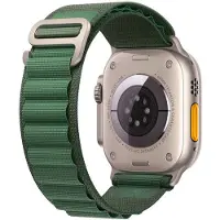 Tech-Protect NYLON PRO APPLE WATCH 6 / 7 / 8 / 9 / 10 / SE / ULTRA 1 / 2 (44 / 45 / 46 / 49 MM) SOTILASVIHREÄ