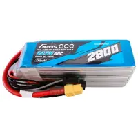 Gens ace G-tech 2800mah 22.2v 60c 6s1p Lipo Pack With Xt60 Plug Dronin Akku