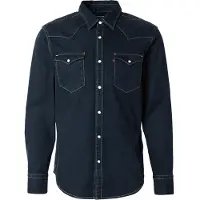Levi's for man. 85744-0114 Barstow Standard Fit Western Shirt black (XL), Casual, Cotton, Long sleeve