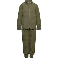 En fant Thermal Set Solid - Khaki green - 80