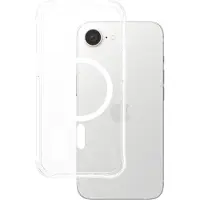 PanzerGlass CARE by  Samba Case Transparent w. White Qi Compatible iPhone 17e | 16e, Suojus, Apple, Apple - iPhone 16e, Apple - iPhone 17e, Läpinäky (CRRFLCMG29845)
