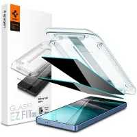 Spigen GLAS.tR EZ Fit HD Privacy, Samsung, Galaxy S25 Ultra (2025), Pölynkestävä, Naarmuuntumisenkestävä, musta, 2 kpl