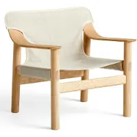 HAY Bernard Lounge Chair Water-based Lacquered Oak/raw Canvas - Nojatuolit Kanvasti Tammi - AA724-A463