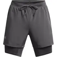 Under Armour Ua Launch 5'' 2-In-1 Shorts - Grey - M