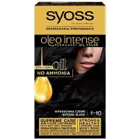 Syoss Intensiivinen öljy Oil pysyvä hiusväri 50 ml 1-10 Intensiivinen musta